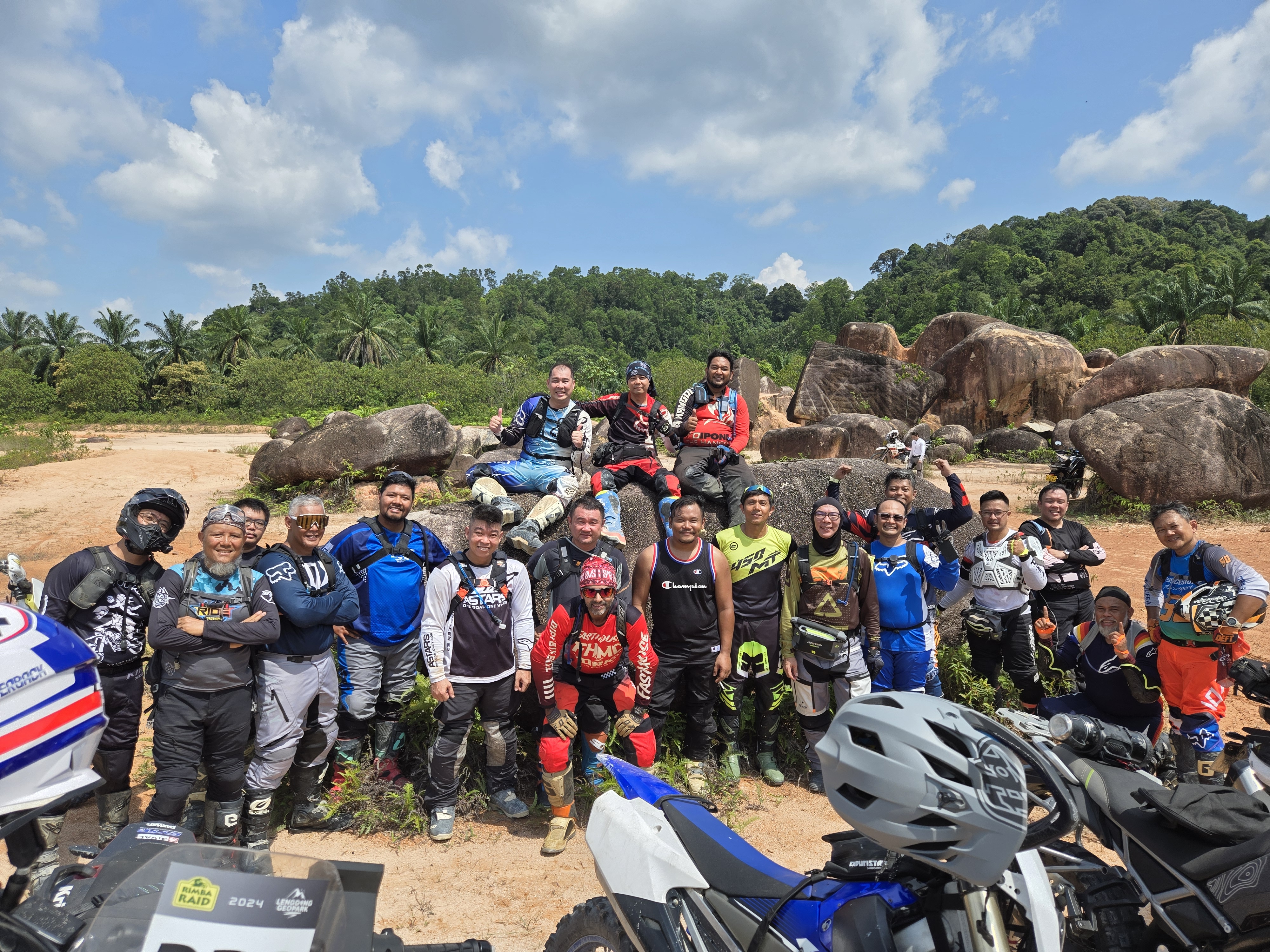Riders exploring adventure trails